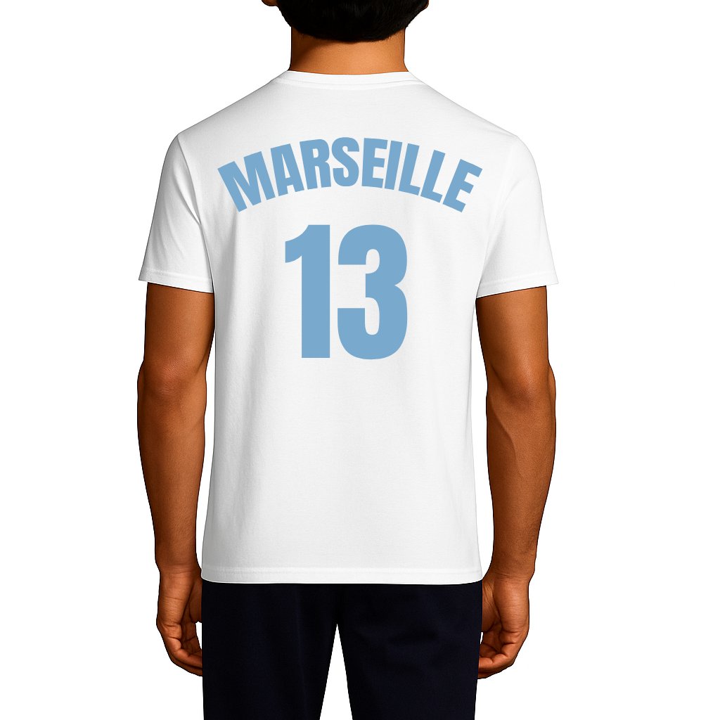 T-shirt Chi Siamo? - Blanc / Écriture Bleue
