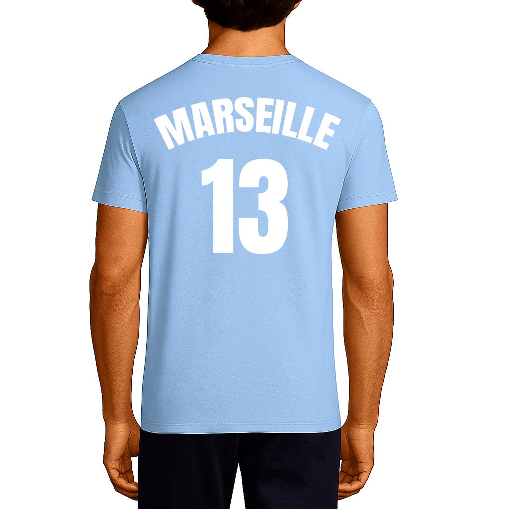 T-shirt Chi Siamo? - Bleu / Écriture Blanche