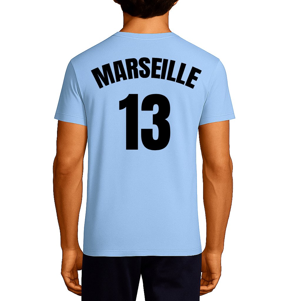 T-shirt Chi Siamo? - Bleu / Écriture Noire