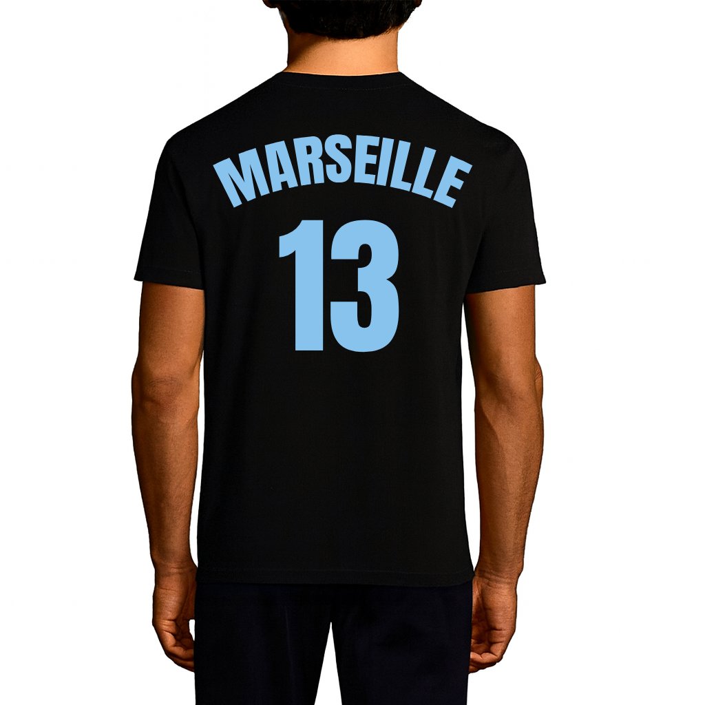 T-shirt Chi Siamo? - Noir / Écriture Bleue